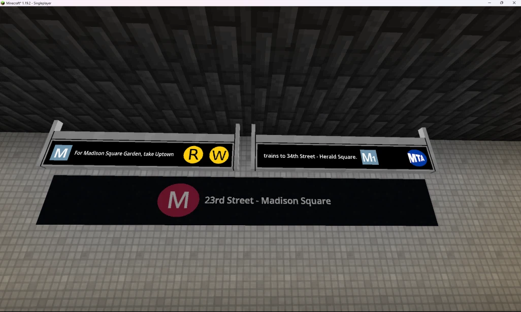 Скриншот [MTR4] NYC Subway Signage