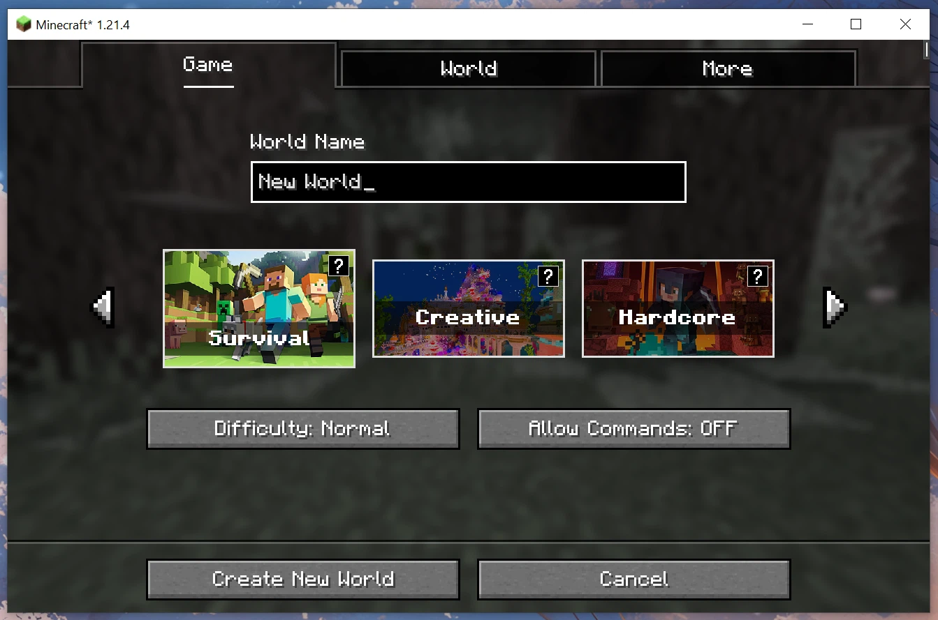 Скриншот Modern World Creation