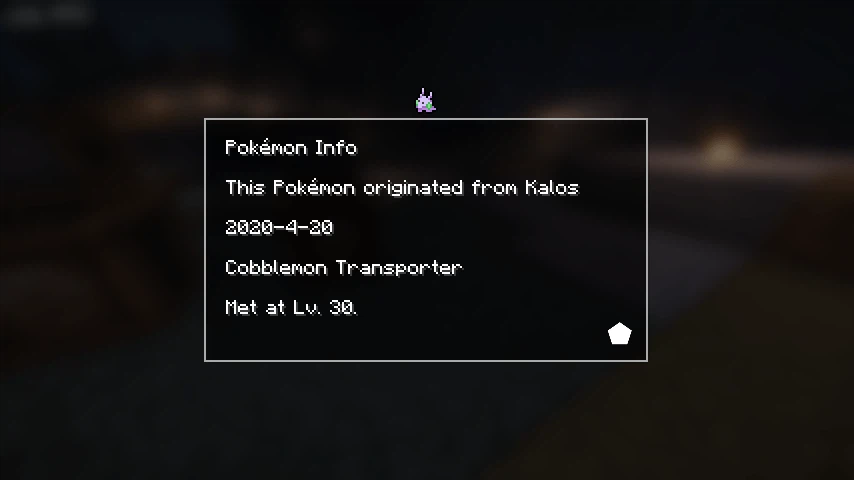 Скриншот Cobblemon Extra Data