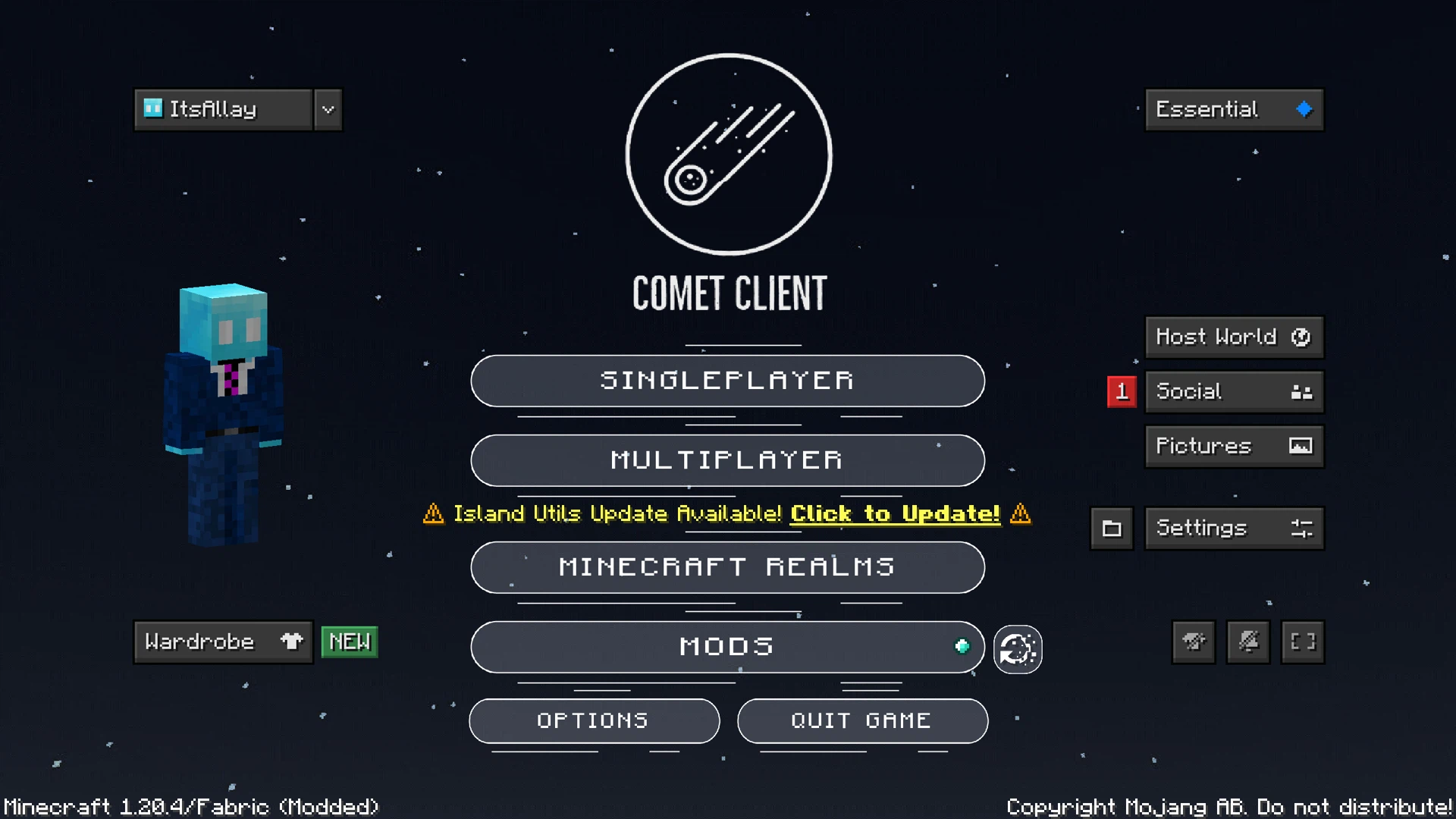 Скриншот Comet Client