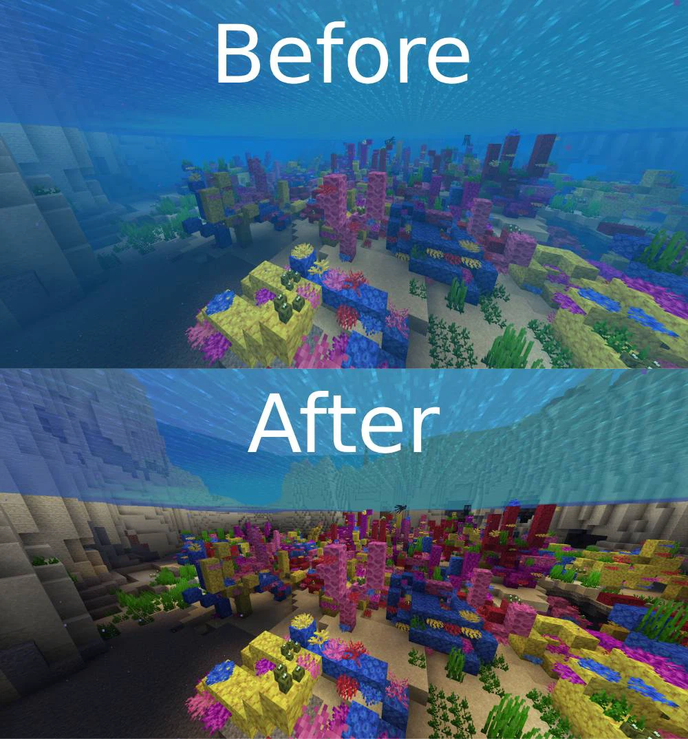 Скриншот Remove Environmental  Fog (Water, Lava, Nether)