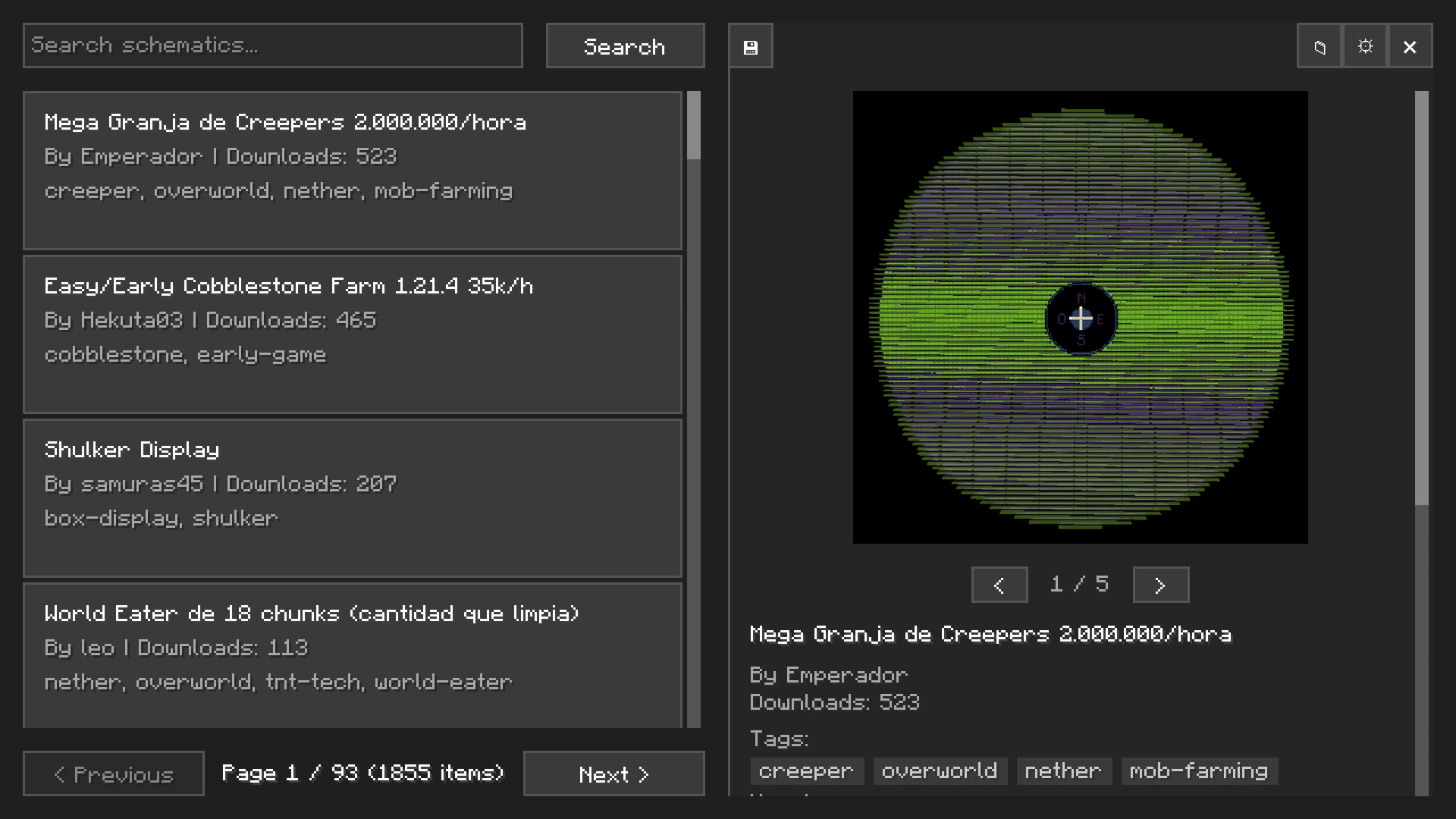Скриншот LitematicDownloader