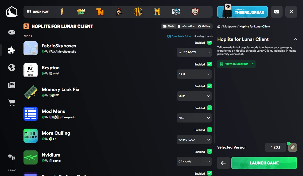 Скриншот Hypixel Skyblock for Lunar Client