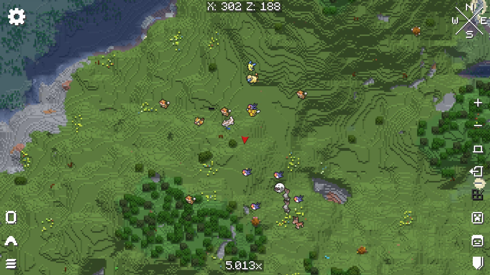 Скриншот E19 - Cobblemon Minimap Icons