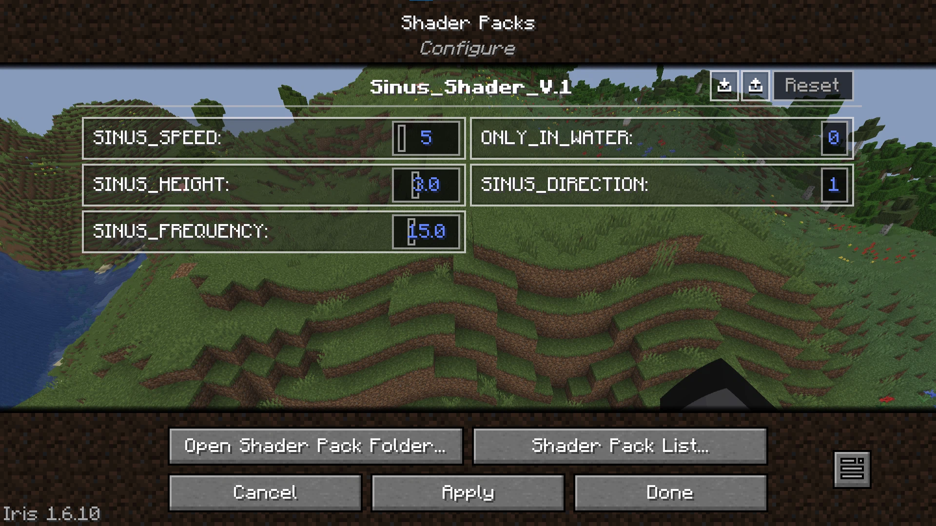 Скриншот Sinus Shader - Sine Wave