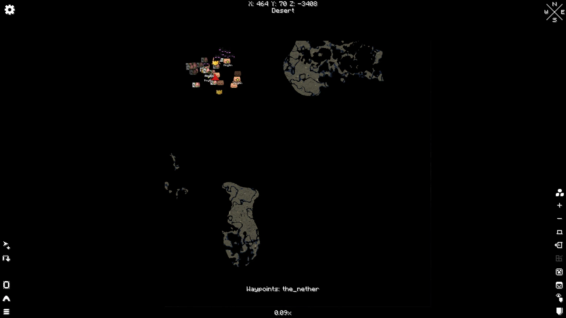 Скриншот Xaero's Biome Filter
