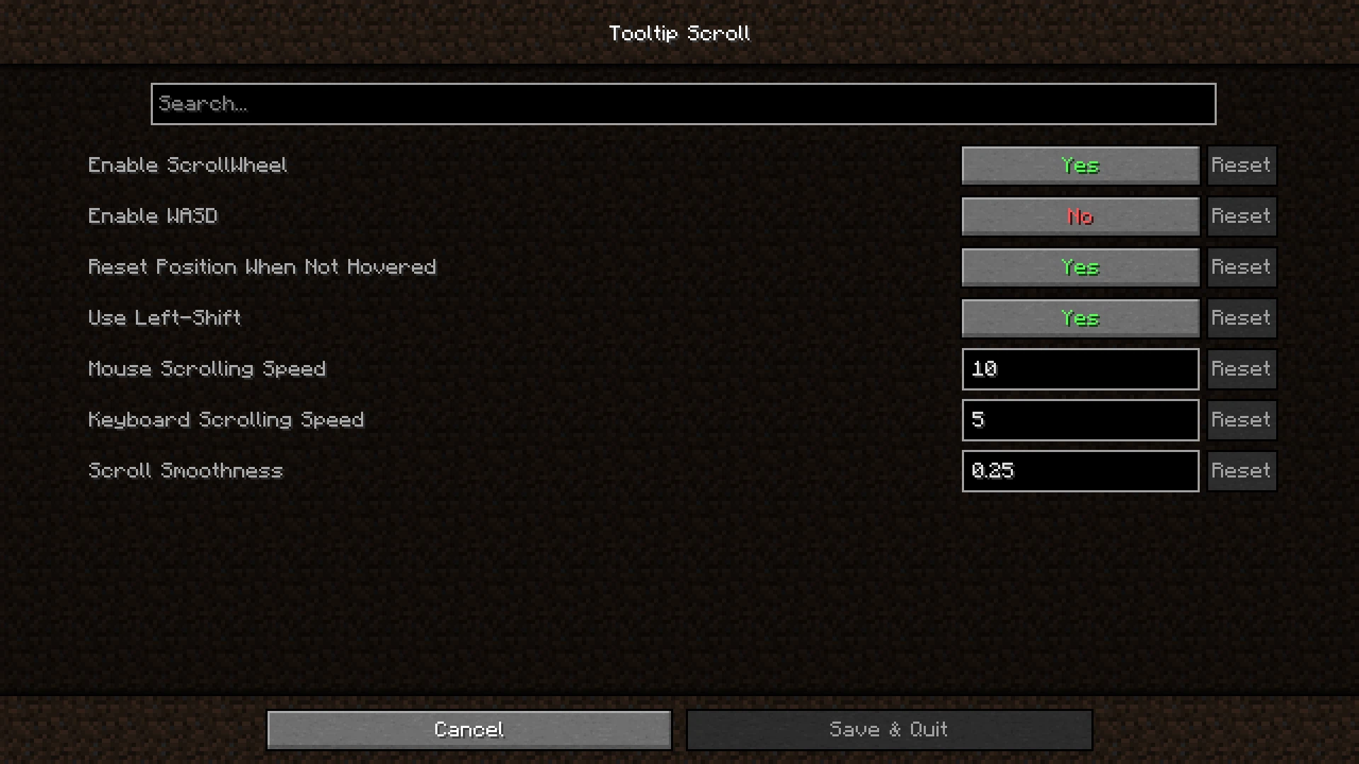Скриншот Tooltip Scroll