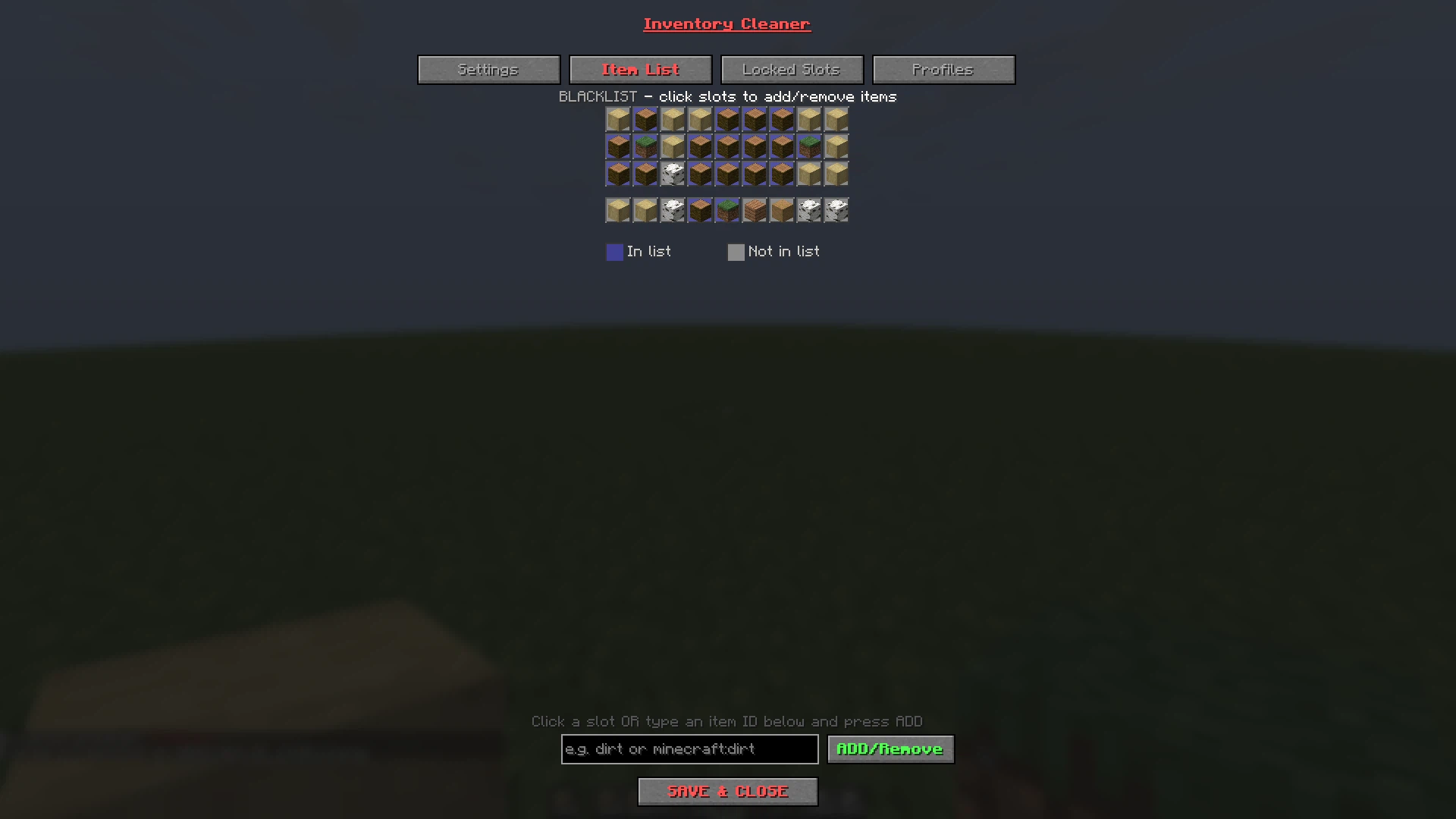Скриншот InventoryCleaner