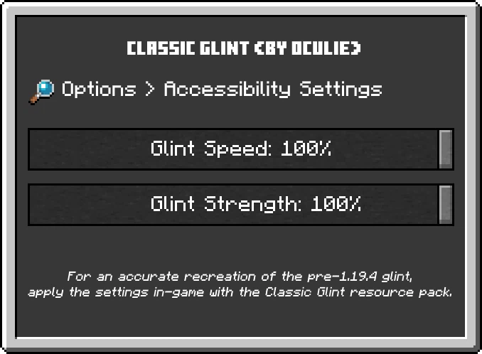 Suggested Settings
