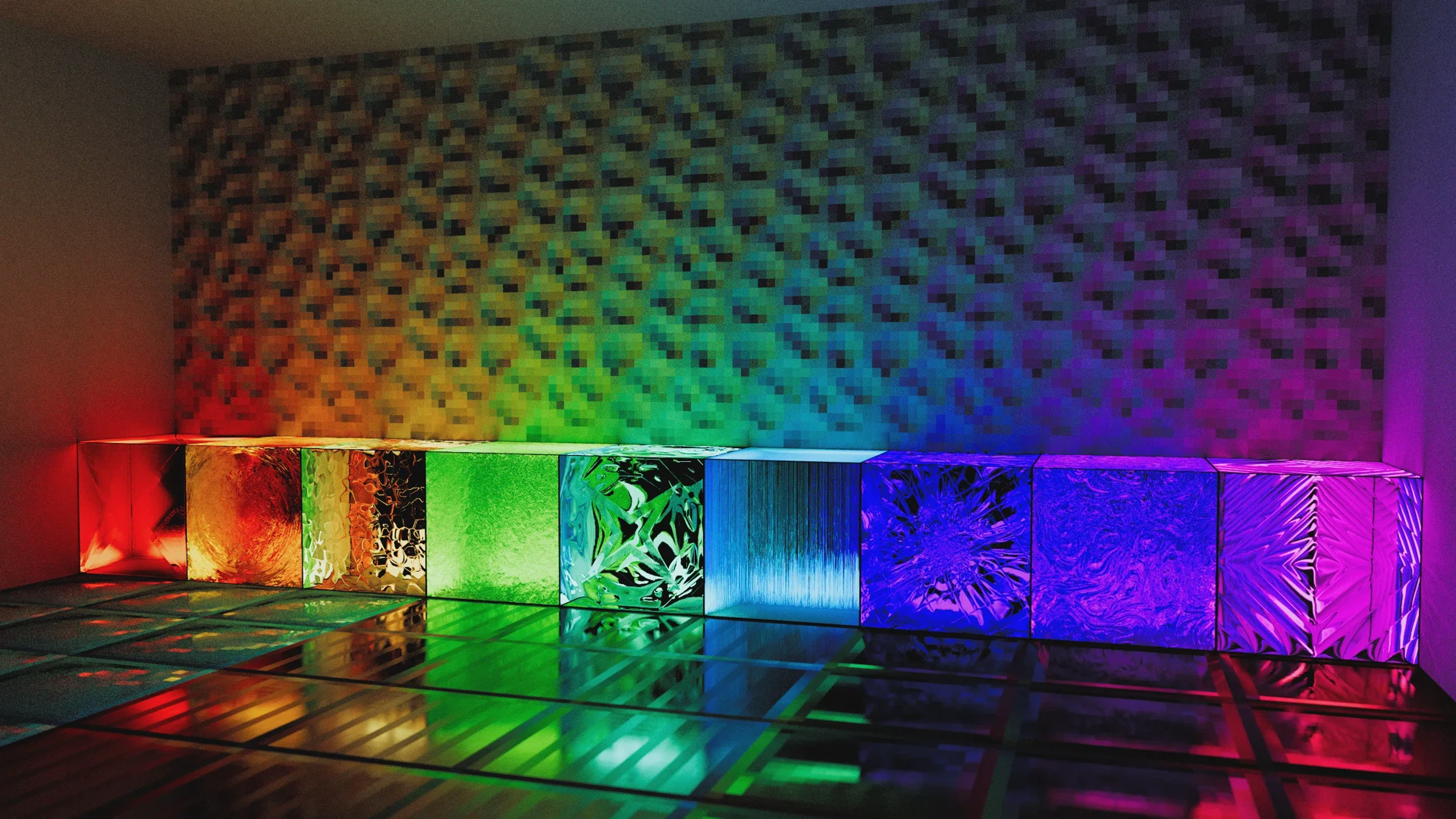 A sample of how the pack looks with a pathtracing shader
