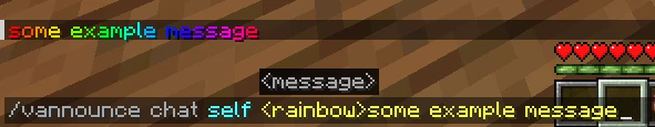Self Chat Announcement