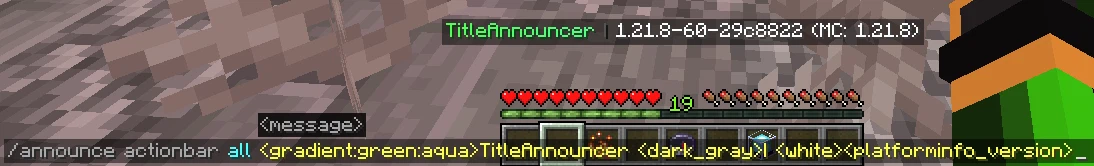 All Actionbar Announcement