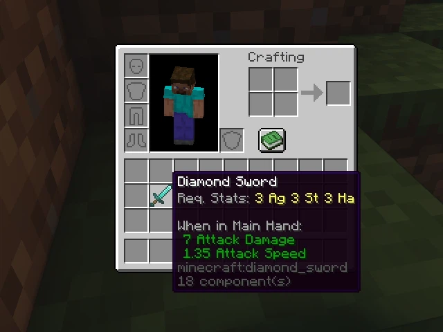 Weapon stats showcase