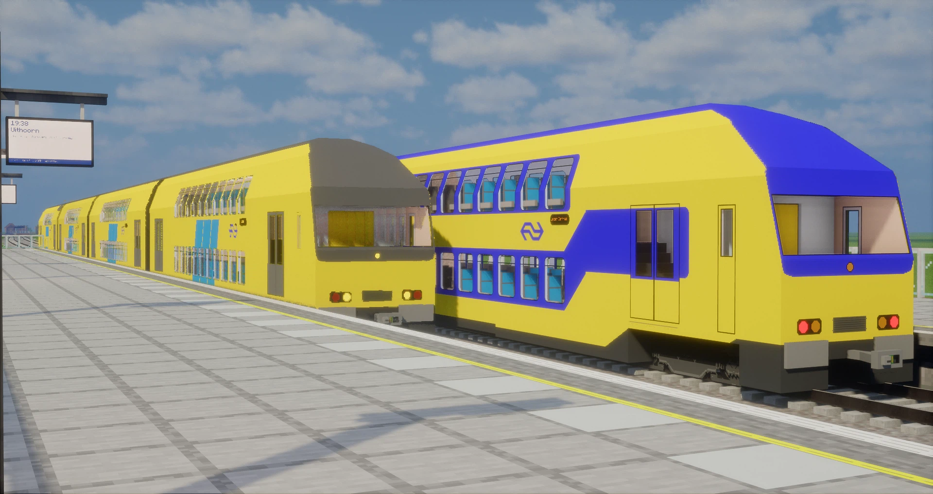 Модели поездов NS DDM, DD-AR и DDZ в игре