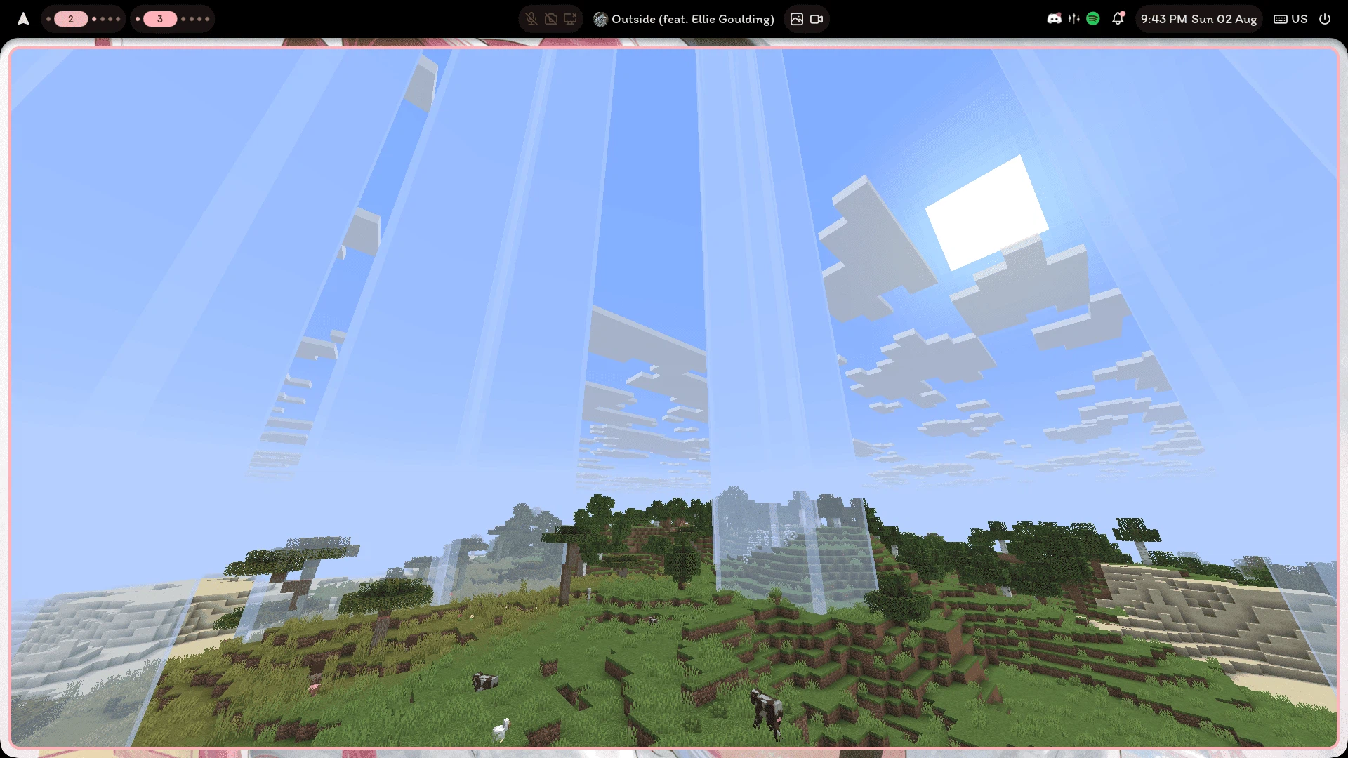 In-world slime chunk display