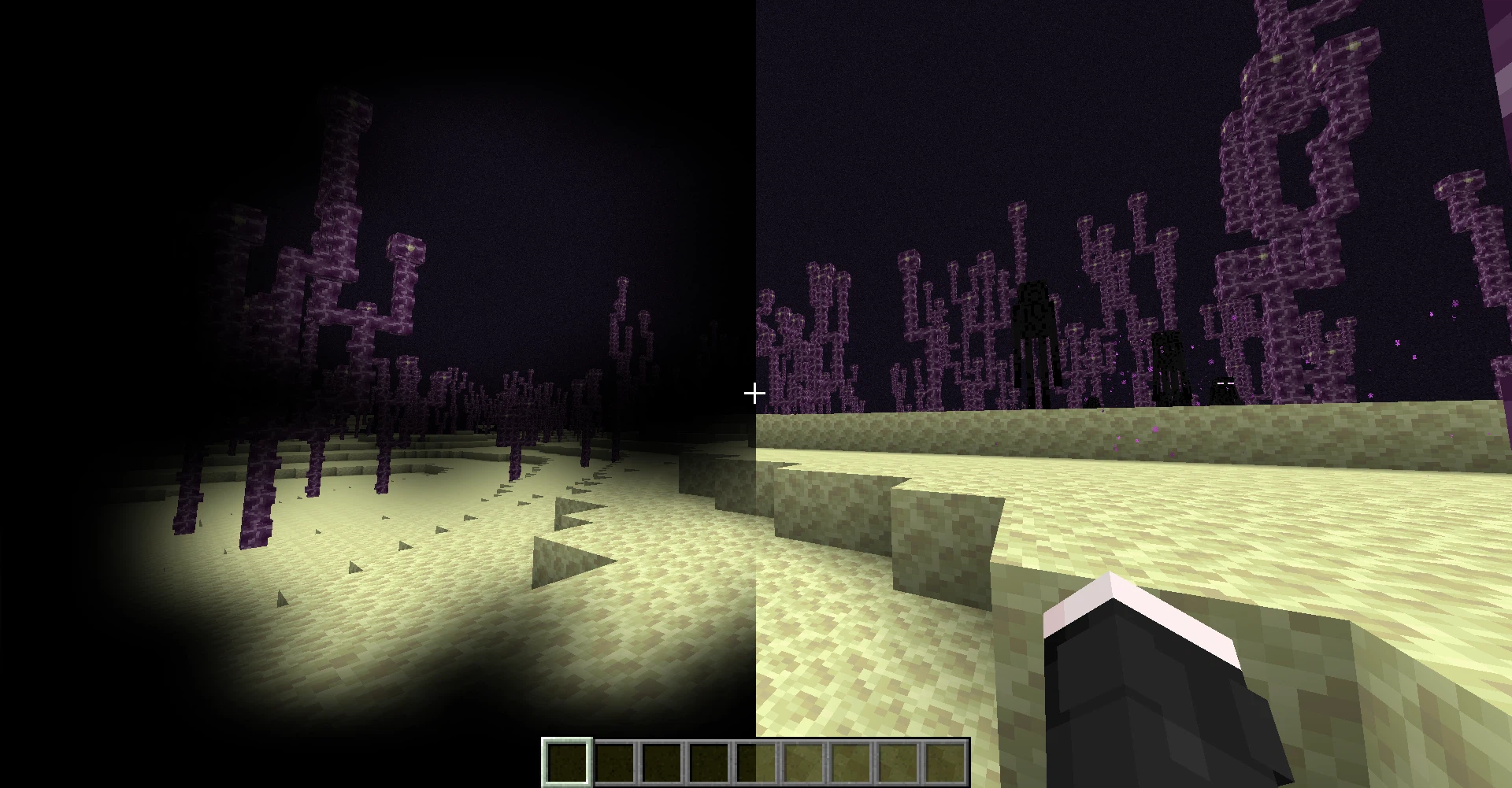without vs with the pack