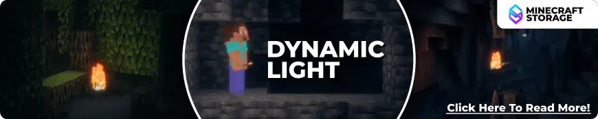 Датапак Dynamic light для Minecraft