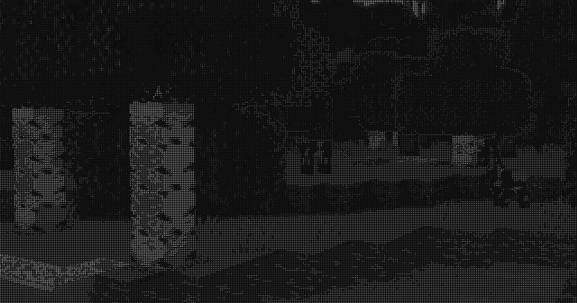 Birch forest in Minecraft with my ASCII shader