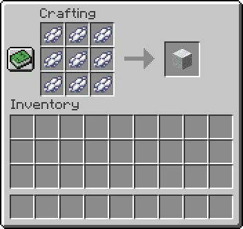 An animated image showing the process of compressing dye to dye blocks