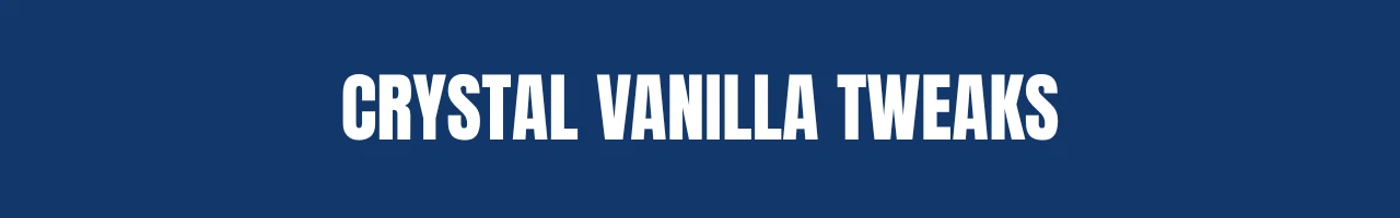 Crystal Vanilla Tweaks Title Image