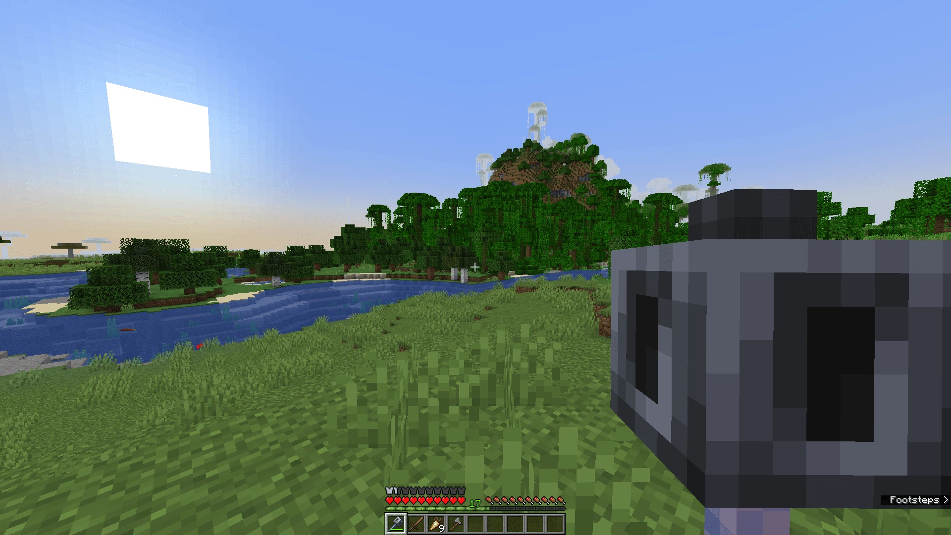 First Person view while holding the mace