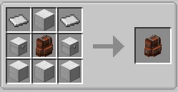 Image of iron backpack recipe, by skipping the copper tier
