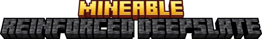 mineable reinforced deepslate datapack/mod title image minecraft