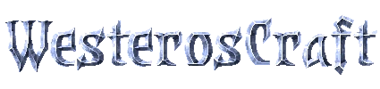 Metallic text that says WesterosCraft