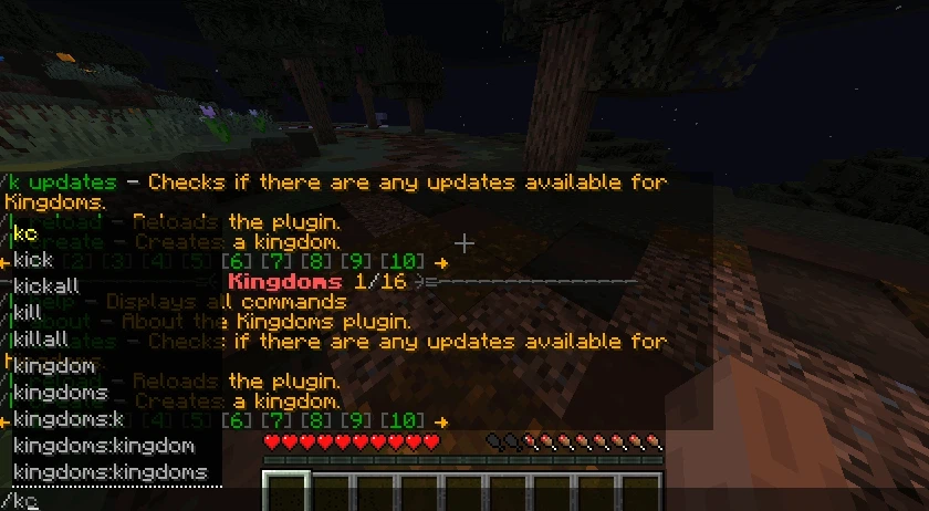 A gif showing land indicators of kingdom chunks