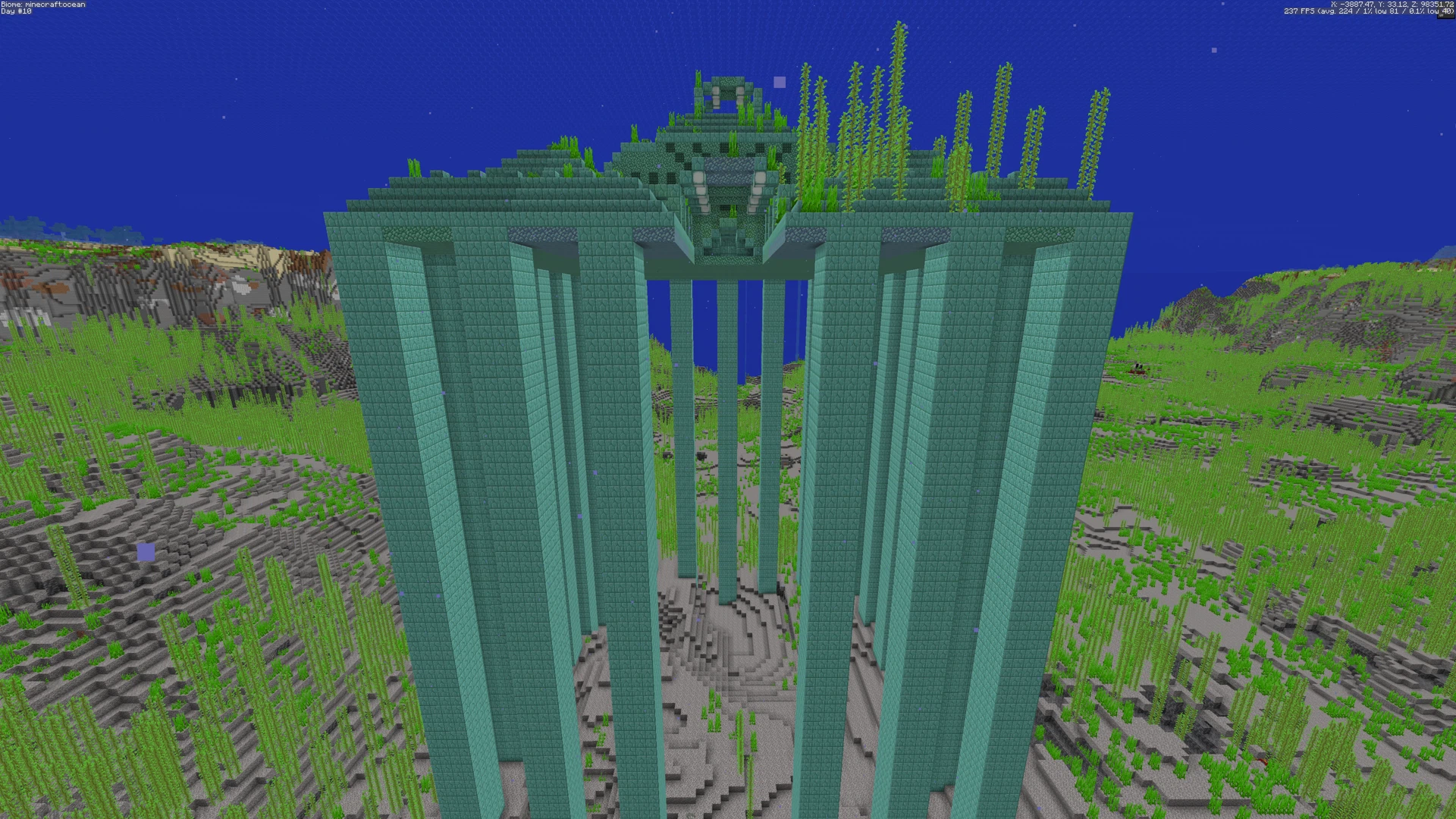 Ocean Monument generation