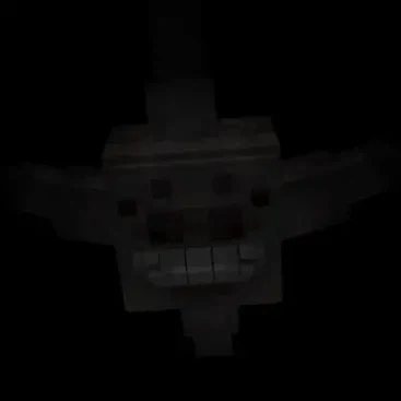 Giggles hanging on the ceiling
