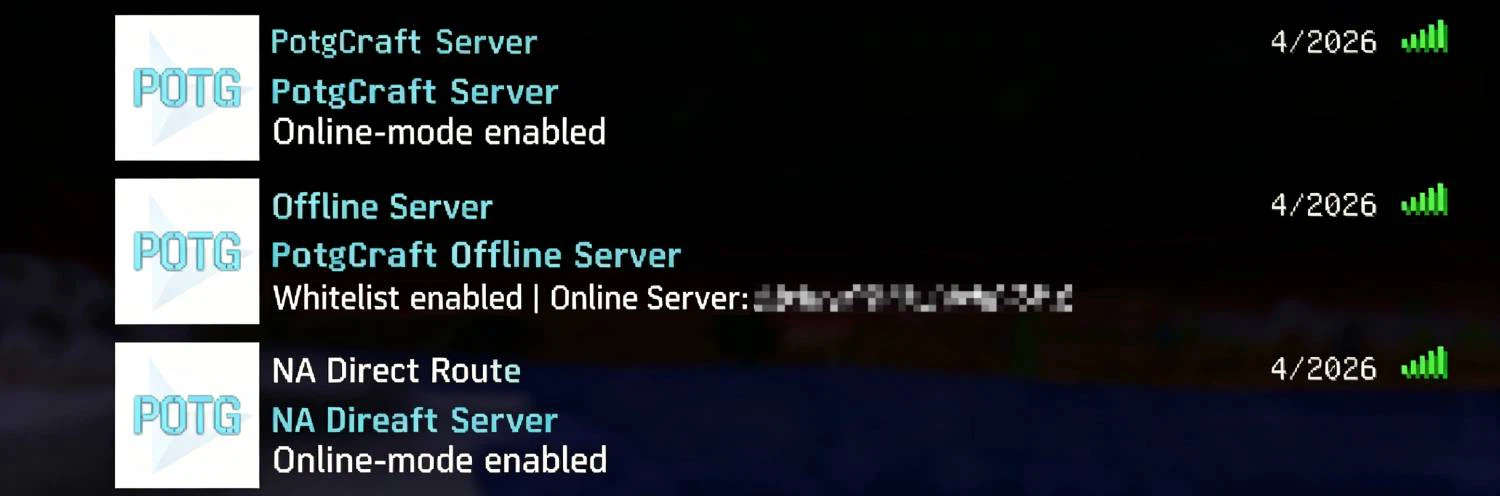 Image displaying server MOTD information