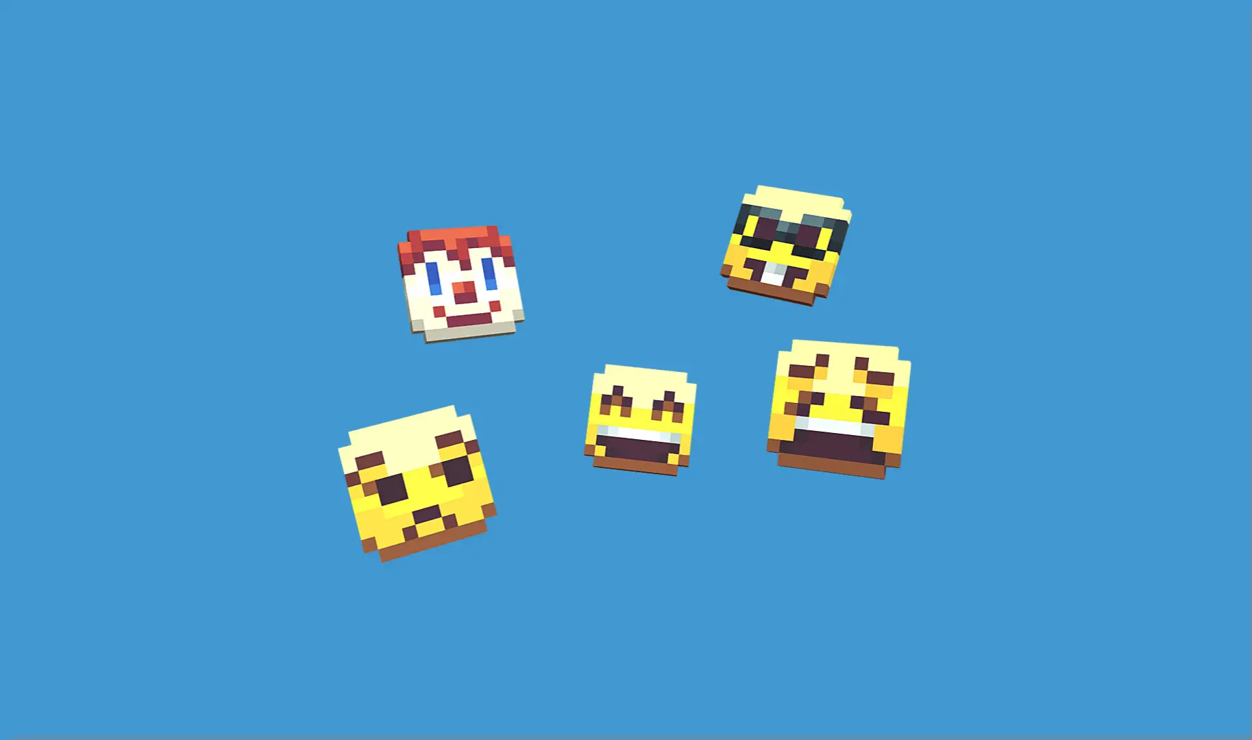 Emojis floating around