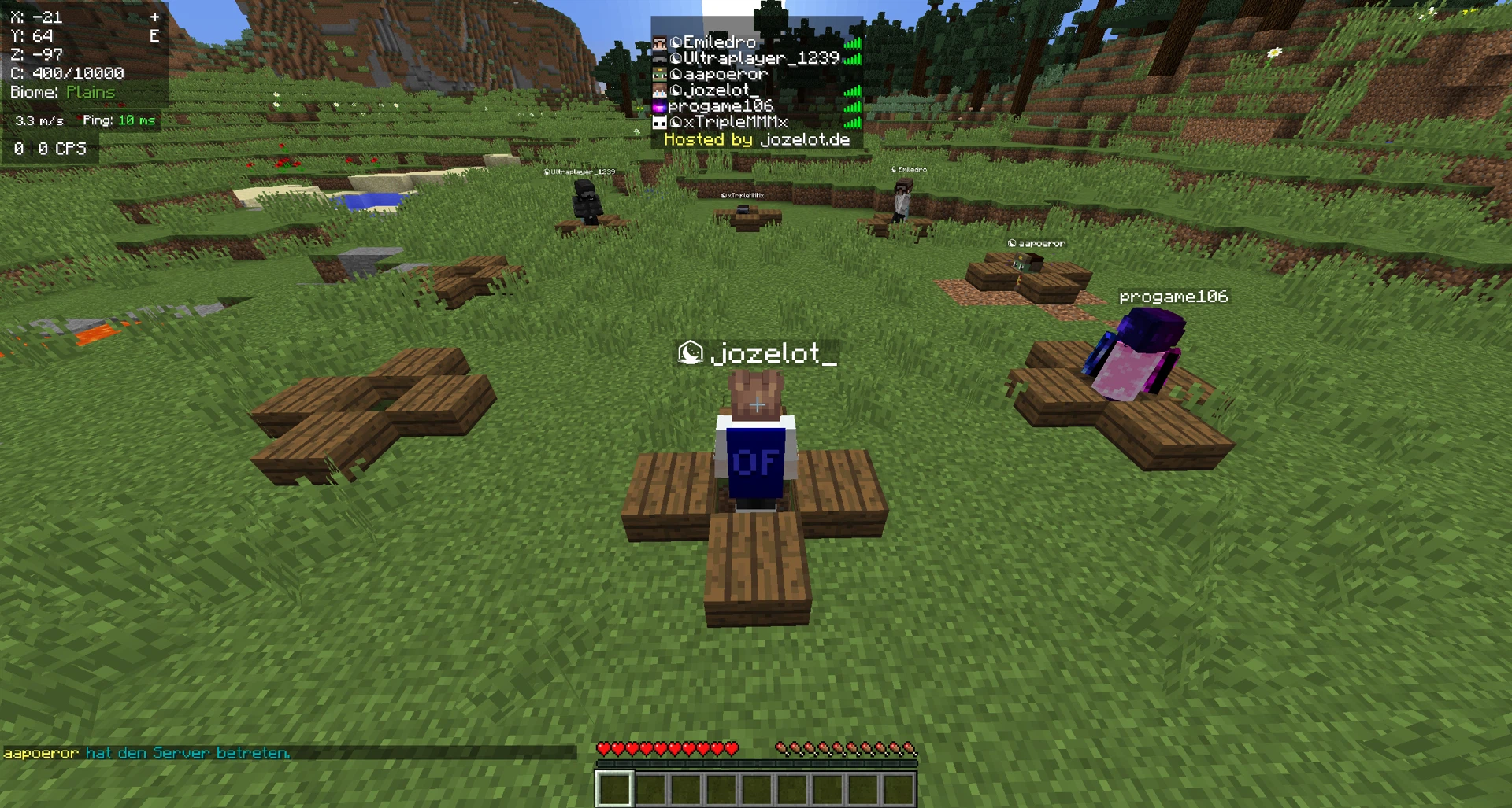 Game start example