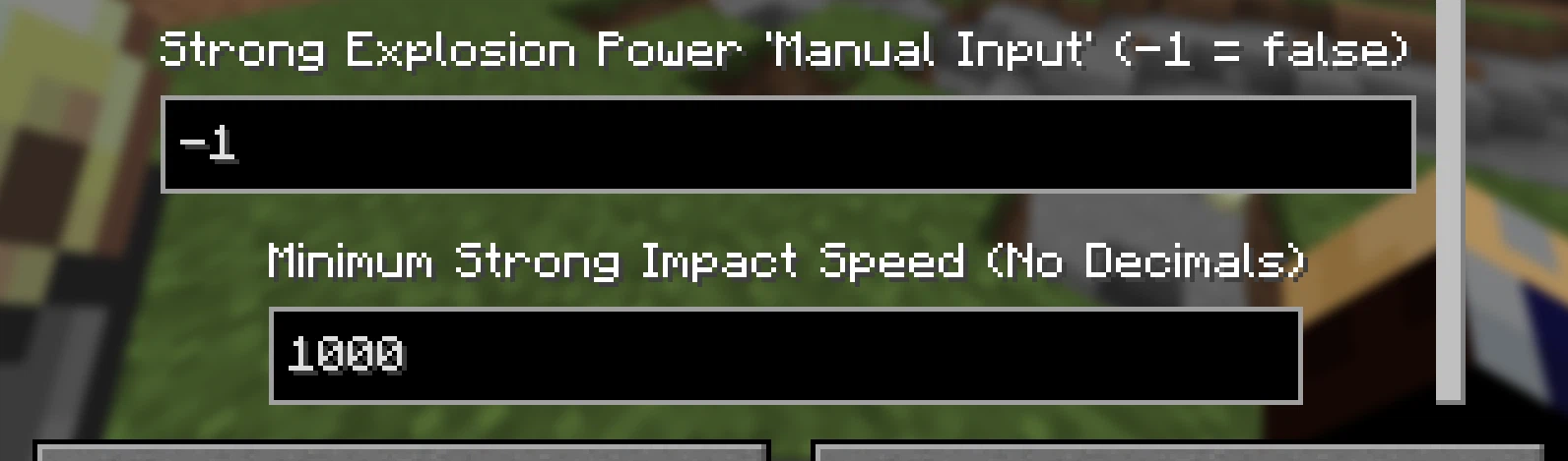 Strong Explosion Settings