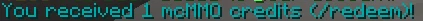 Getting credits