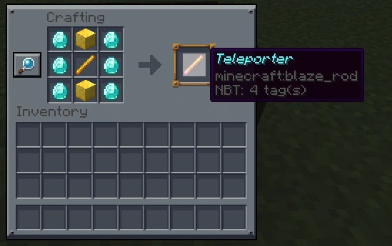Teleporter recipe