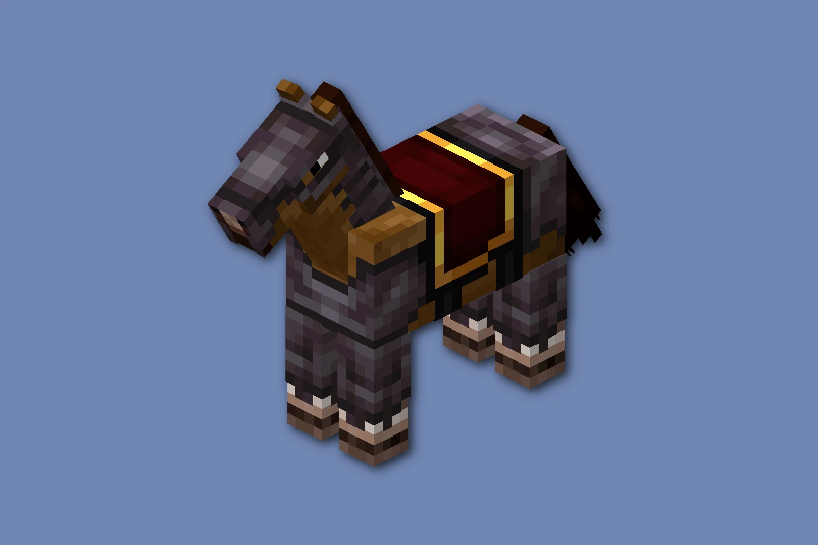 Скриншот Simple Netherite Horse Armor