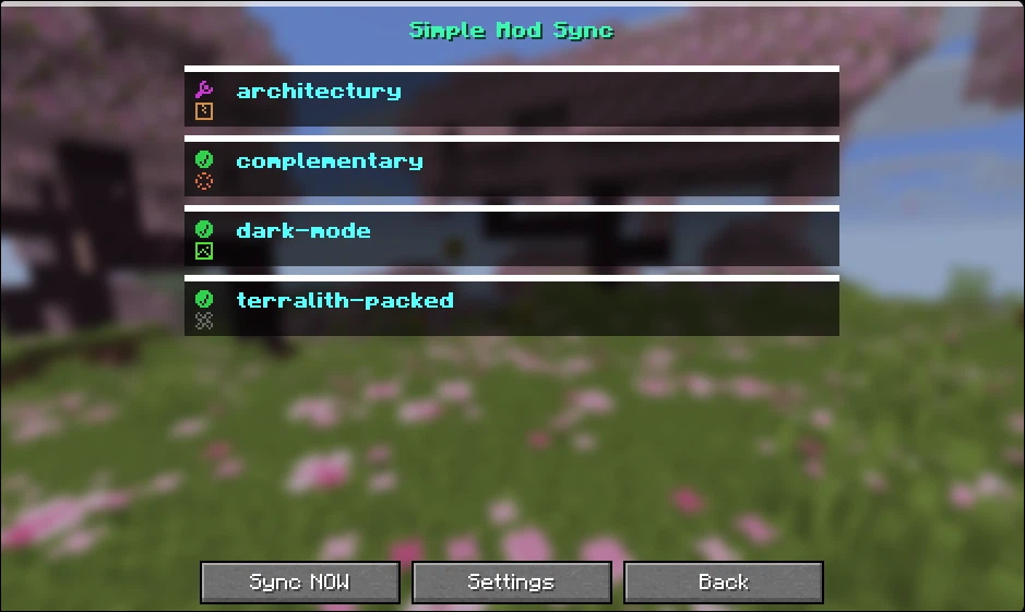 Скриншот Simple Mod Sync (SMS)