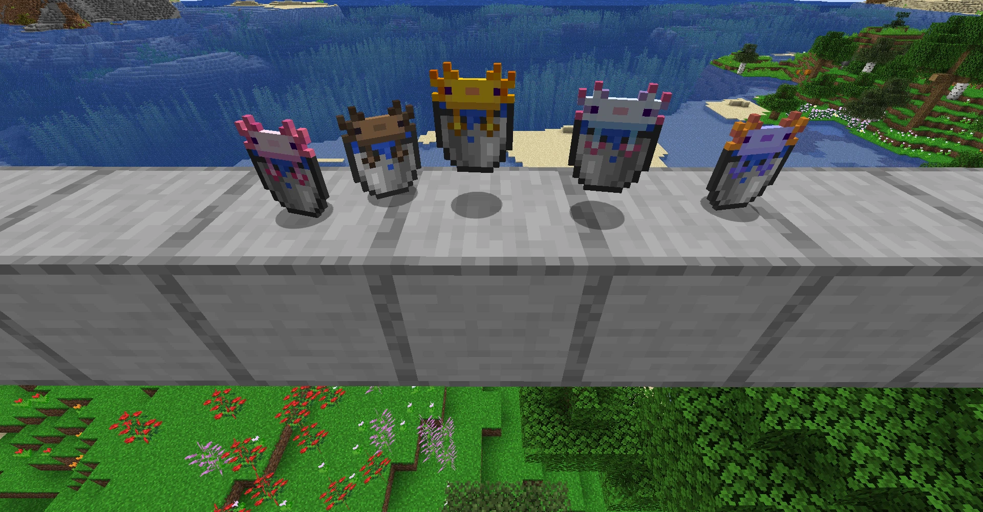 Скриншот Axolotl Bucket Variants