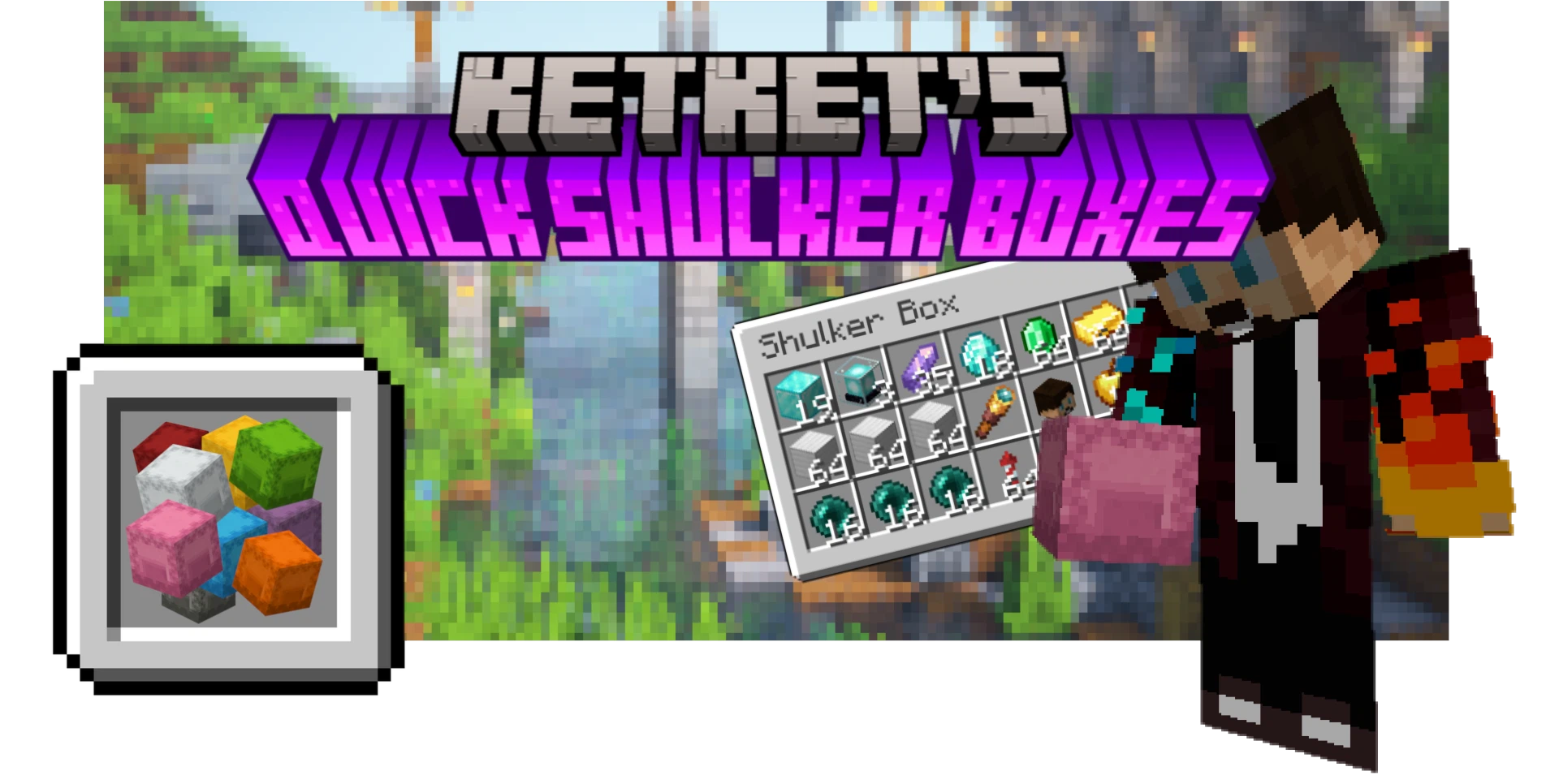 Скриншот Quick Shulker Boxes