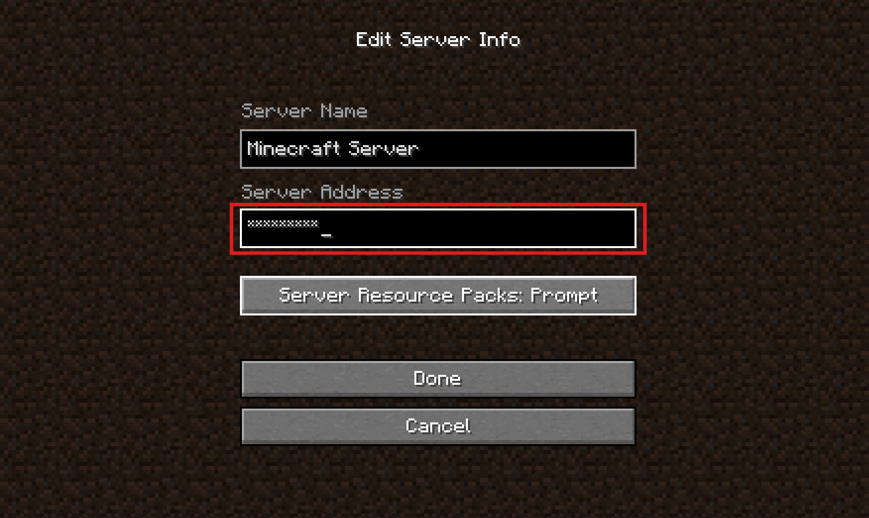 Скриншот Blur Server Address